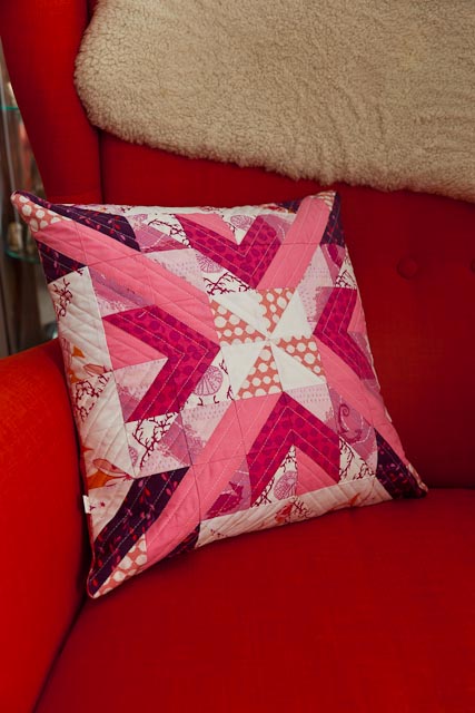 Pink Star Cushion