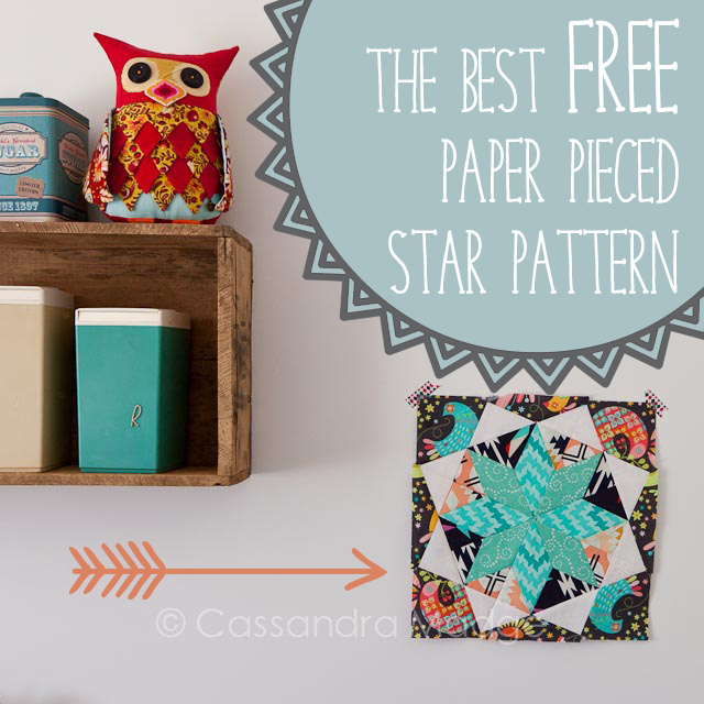 Best Free Paper Pieced Star - Cassandra Madge