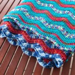 Ripple crochet blanket finished!