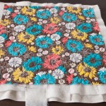 Free motion quilting first sample