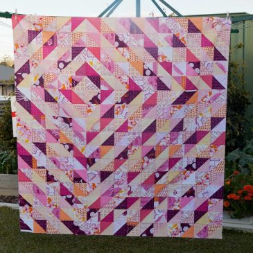 Candy Ripples Quilt top finished