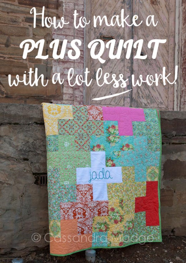 Plus quilt tutorial by Cassandra Madge