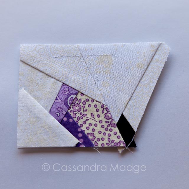 Paper pieced Butterfly Charm Block - Tutorial - Cassandra Madge