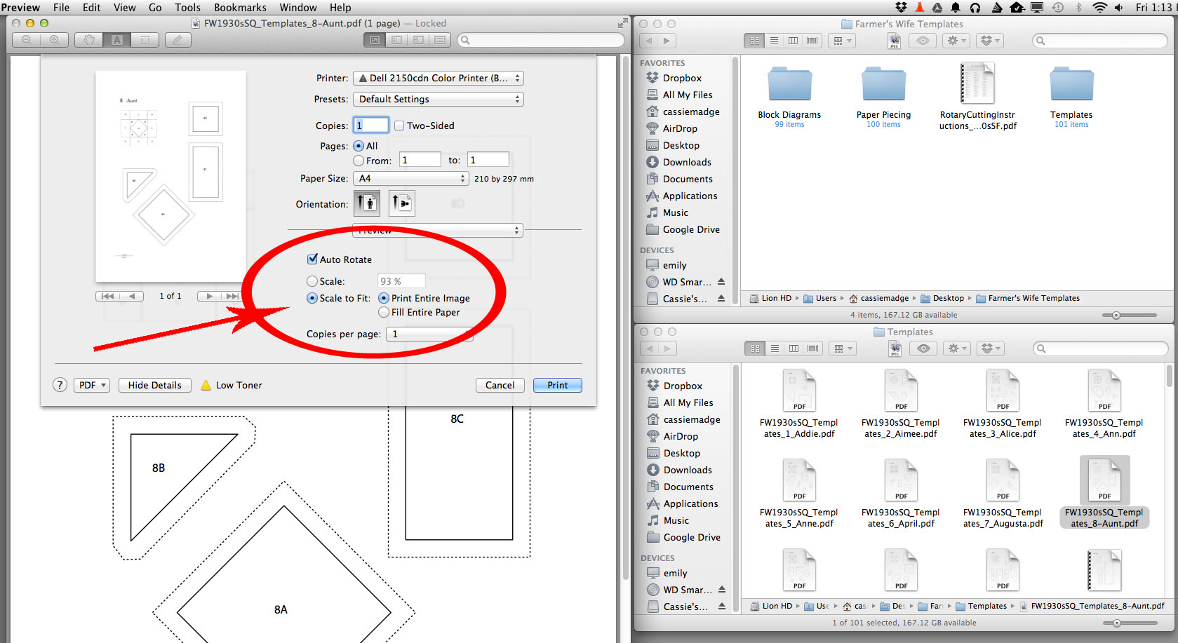 How to print your pdf templates using a MAC - Cassandra Madge