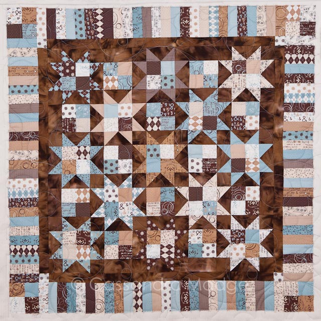 Jess stars and bubbles quilt