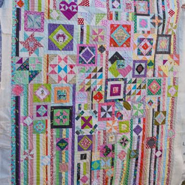 Gypsy Wife on the quilting frame