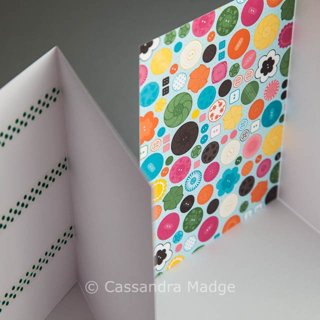 Fabric Scrap Banner Greeting Cards - Cassandra Madge