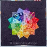 Modern Colour Wheel – a finished mini quilt